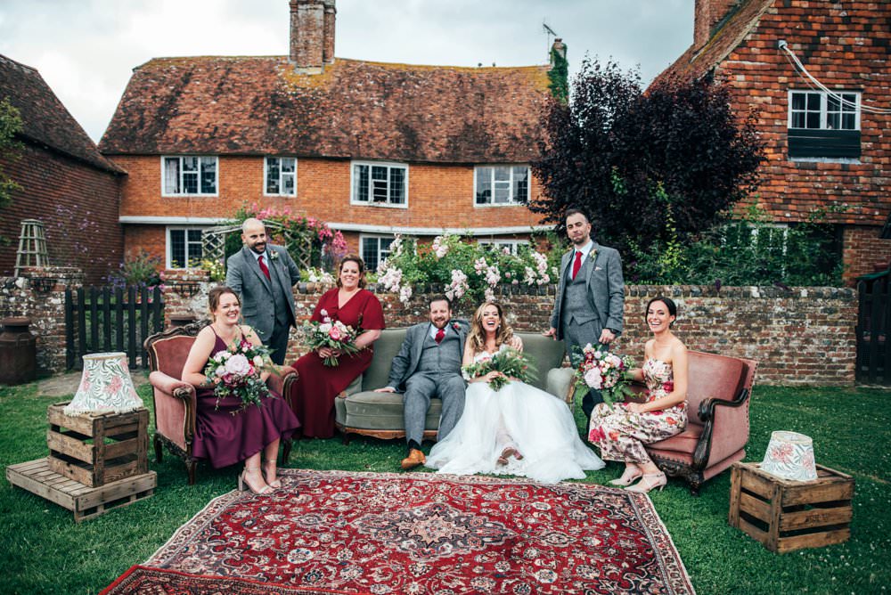 Pink Red Wedding Three Flowers Photography