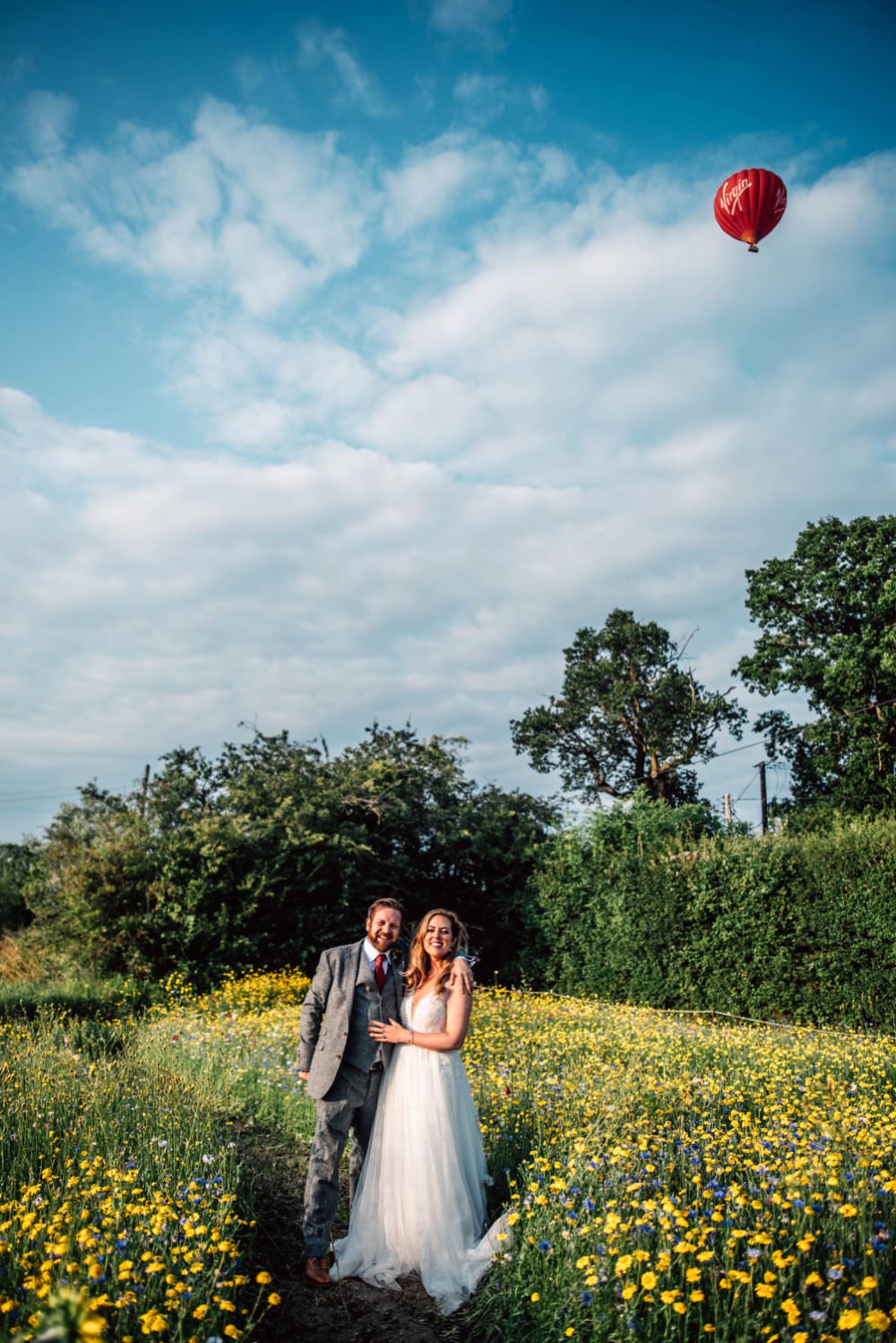 Pink Red Wedding Three Flowers Photography