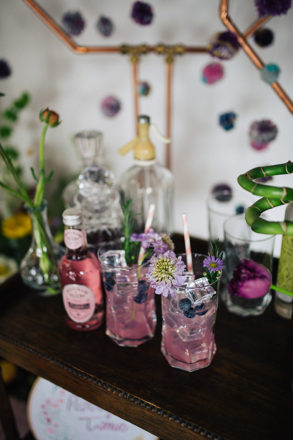 Drinks Cocktail Bar Gin Playful Cool Wedding Ideas Sophie Lake Photography