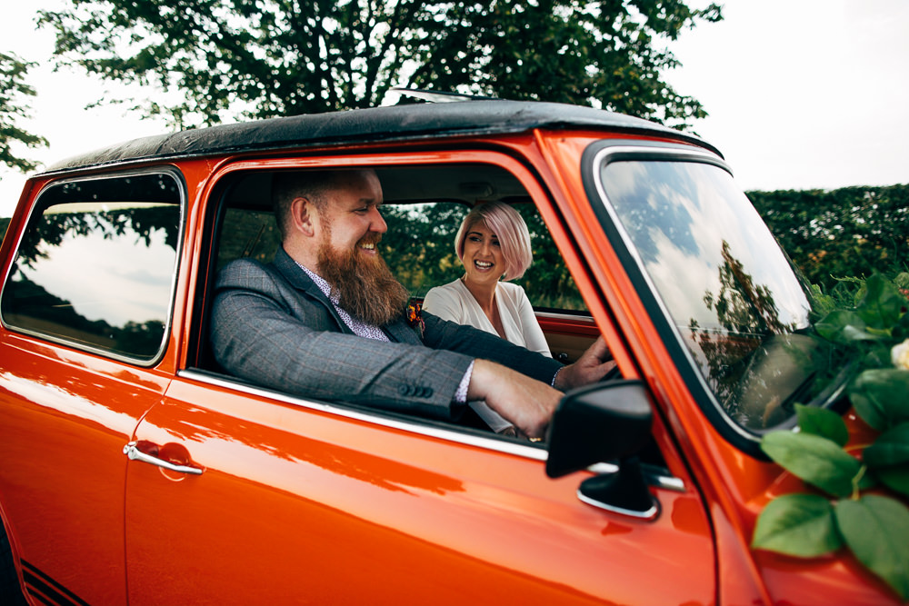 Mini Car Transport Retro Wedding Ideas Emily Little Wedding Photography