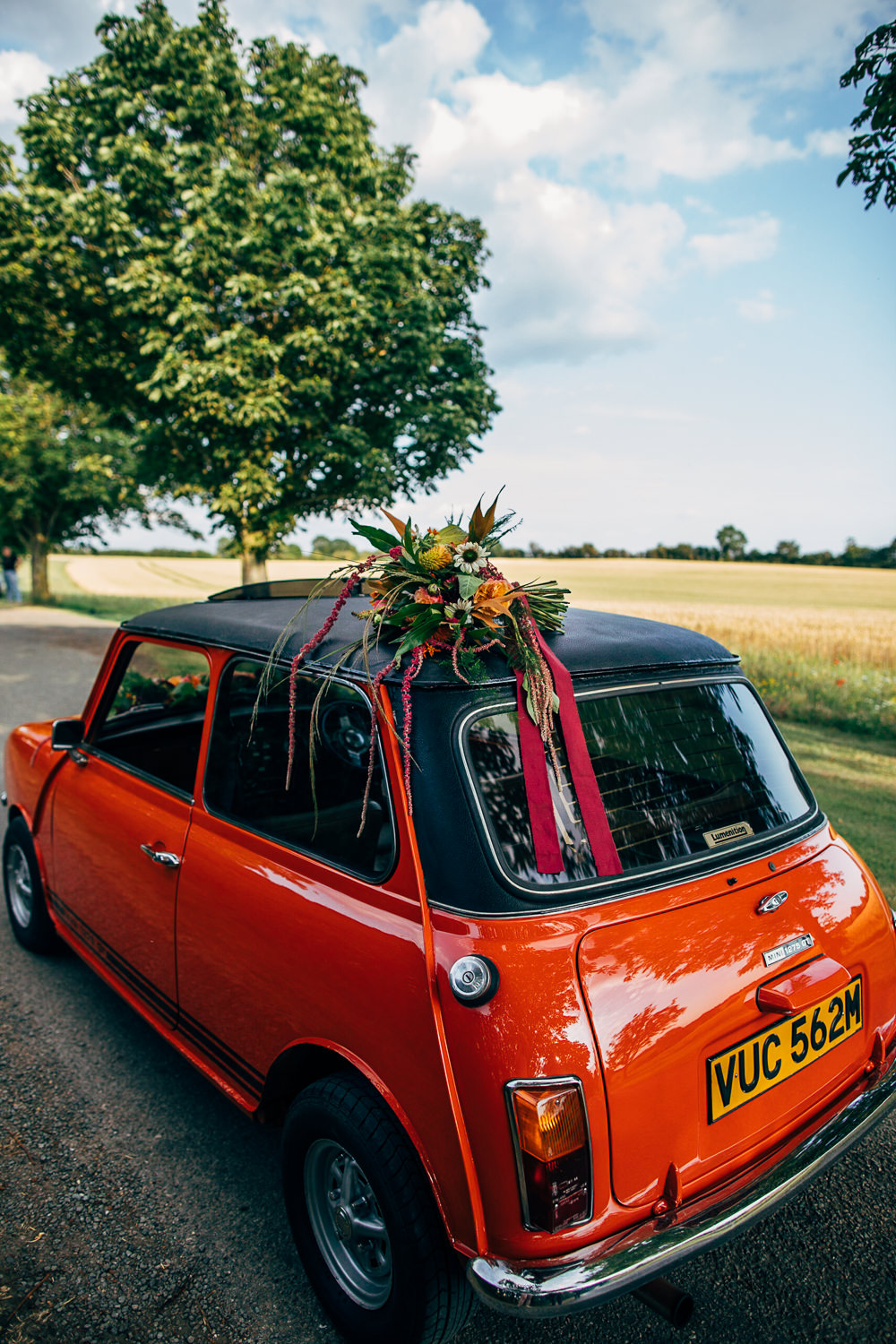 Mini Car Transport Retro Wedding Ideas Emily Little Wedding Photography
