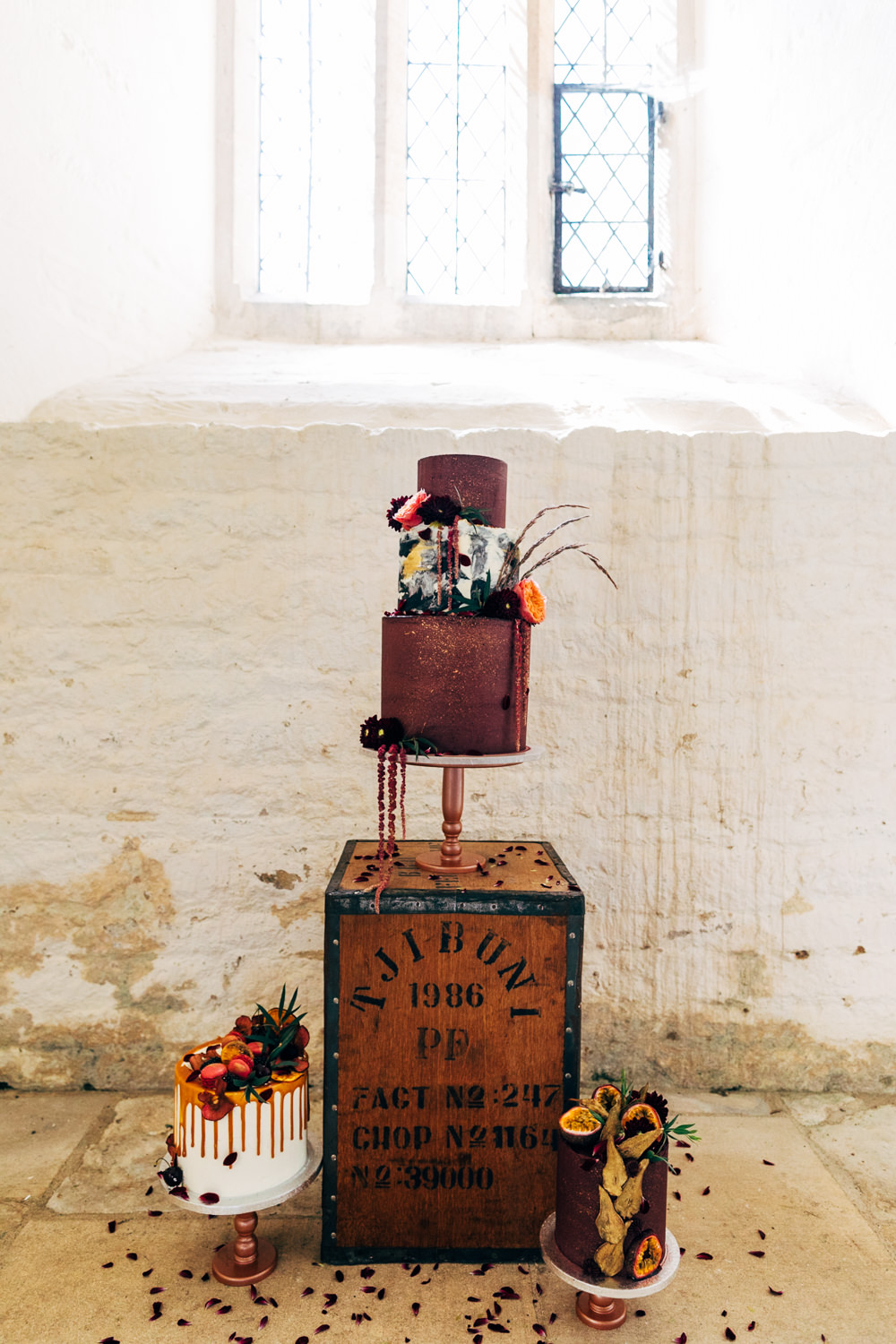 Cakes Cake Table Boxes Crates Wooden Retro Wedding Ideas Emily Little Wedding Photography