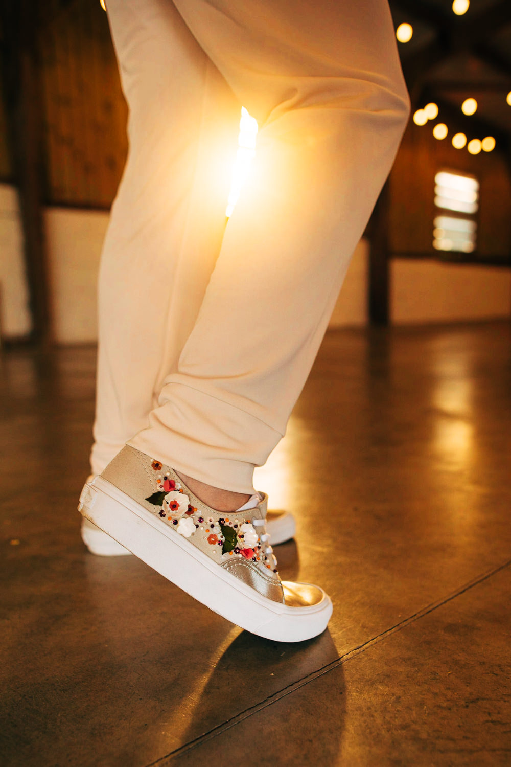 Bride Bridal Trainers Personalised Retro Wedding Ideas Emily Little Wedding Photography