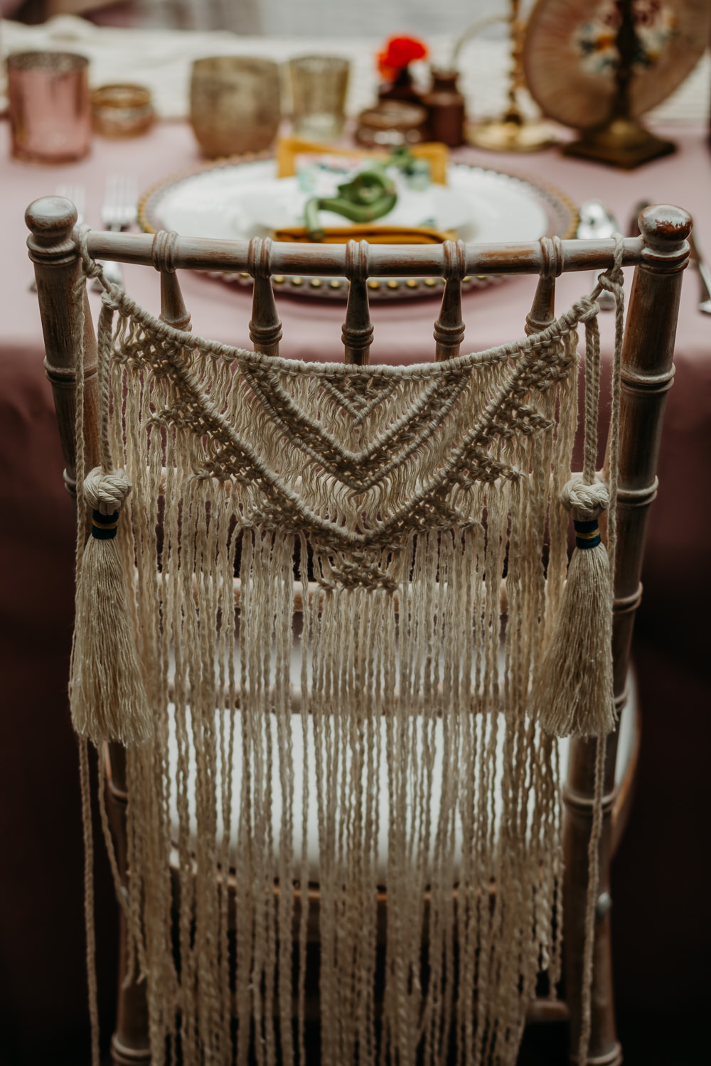 Macrame Chairs Decor Decoration Hanging Tropical Wedding Ideas When Charlie Met Hannah