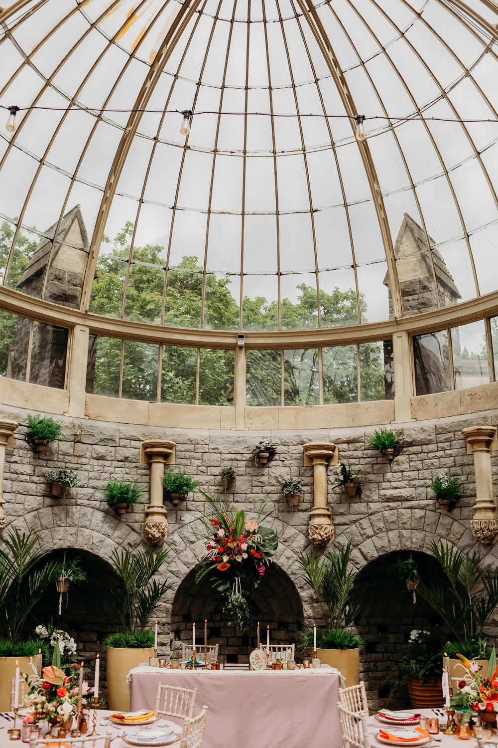 Glass House Green Venue Tropical Wedding Ideas When Charlie Met Hannah