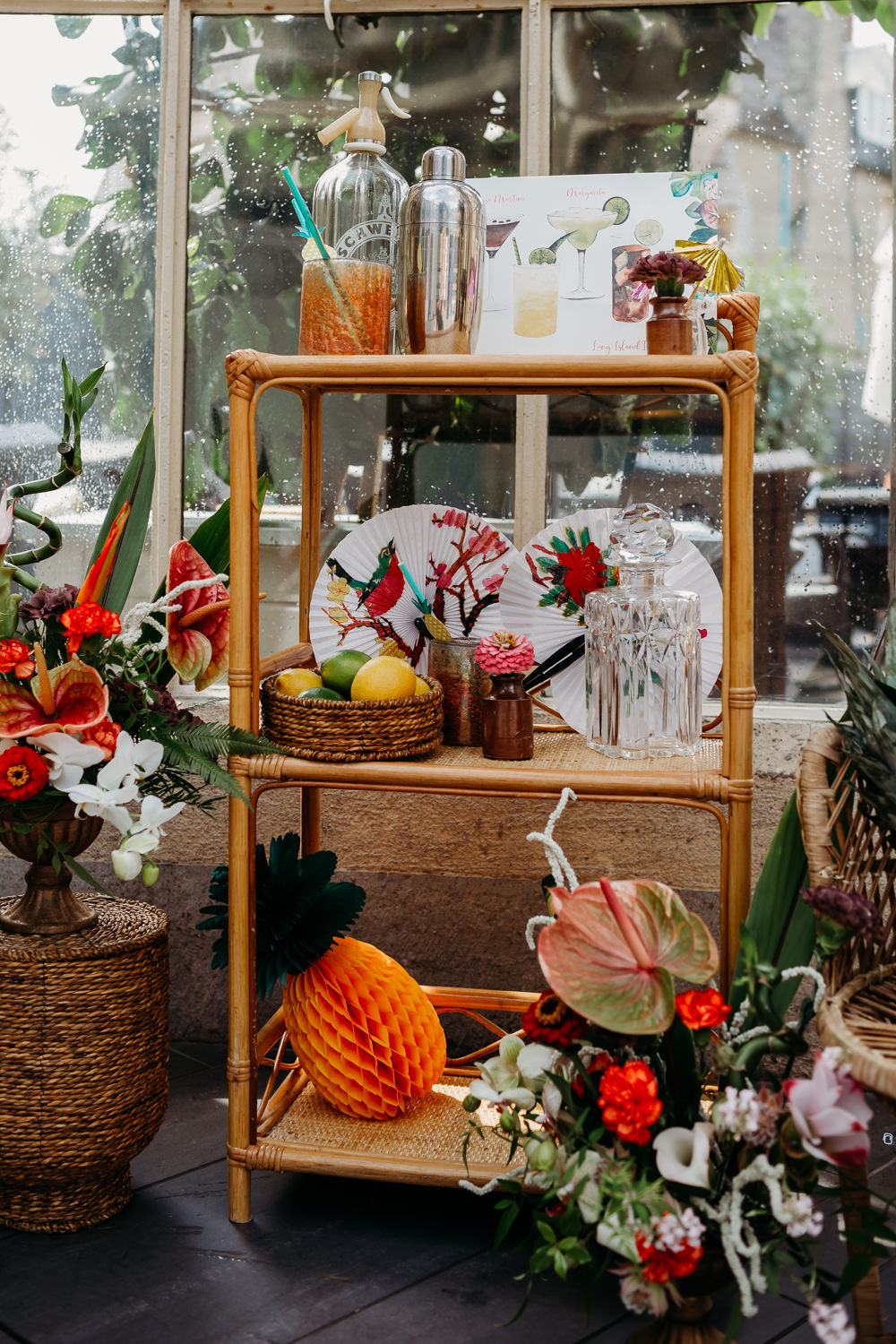 Drinks Trolley Tropical Wedding Ideas When Charlie Met Hannah