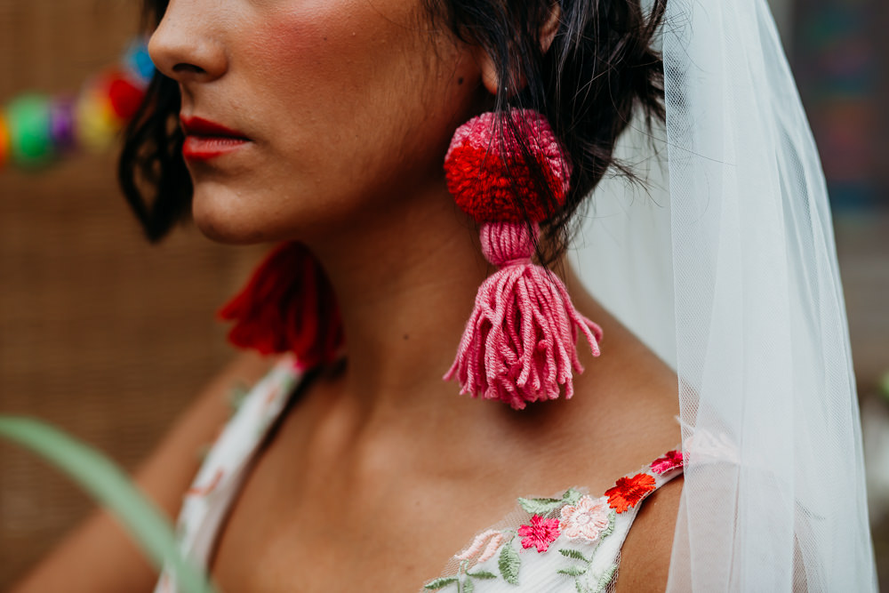 Bride Bridal Tassel Earrings Tropical Wedding Ideas When Charlie Met Hannah