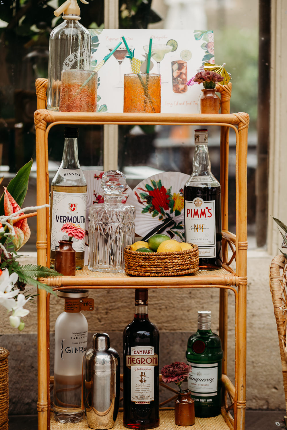 Drinks Trolley Tropical Wedding Ideas When Charlie Met Hannah