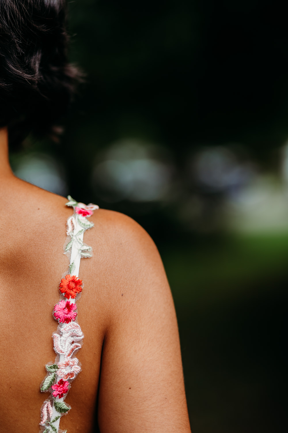 Flower Floral Strap Dress Bride Bridal Tropical Wedding Ideas When Charlie Met Hannah