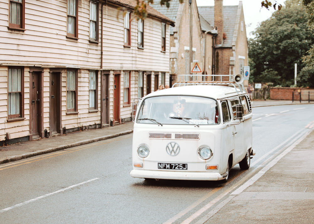 VW Camper Van Willingale Village Hall Wedding Photographer Liam Gillan