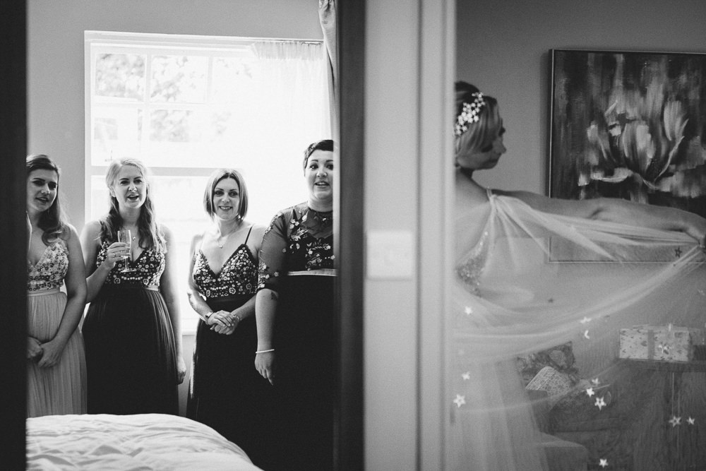Dress Gown Bride Bridal Star Veil Glitter Tulle Princess Cape Alderford Lake Wedding Amy B Photography