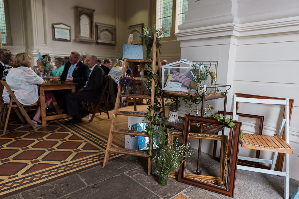 Wooden Frames Decor Boxes Ladder Arnos Vale Cemetery Wedding Rob Smith Photographer