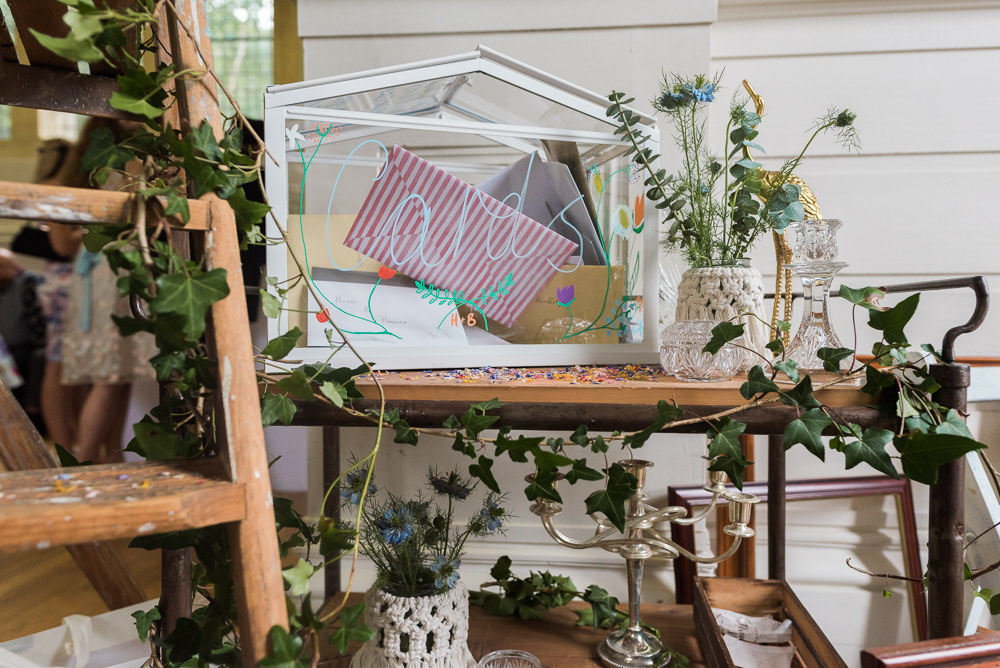 Card Box Terrarium Arnos Vale Cemetery Wedding Rob Smith Photographer