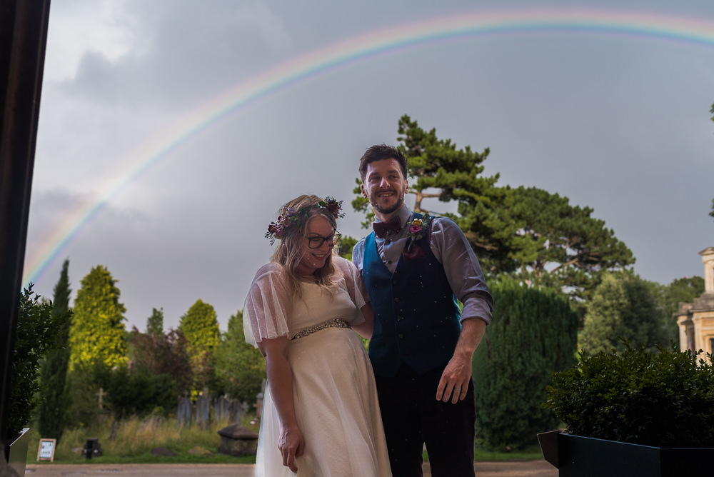 Rainbow Arnos Vale Cemetery Wedding Rob Smith Photographer