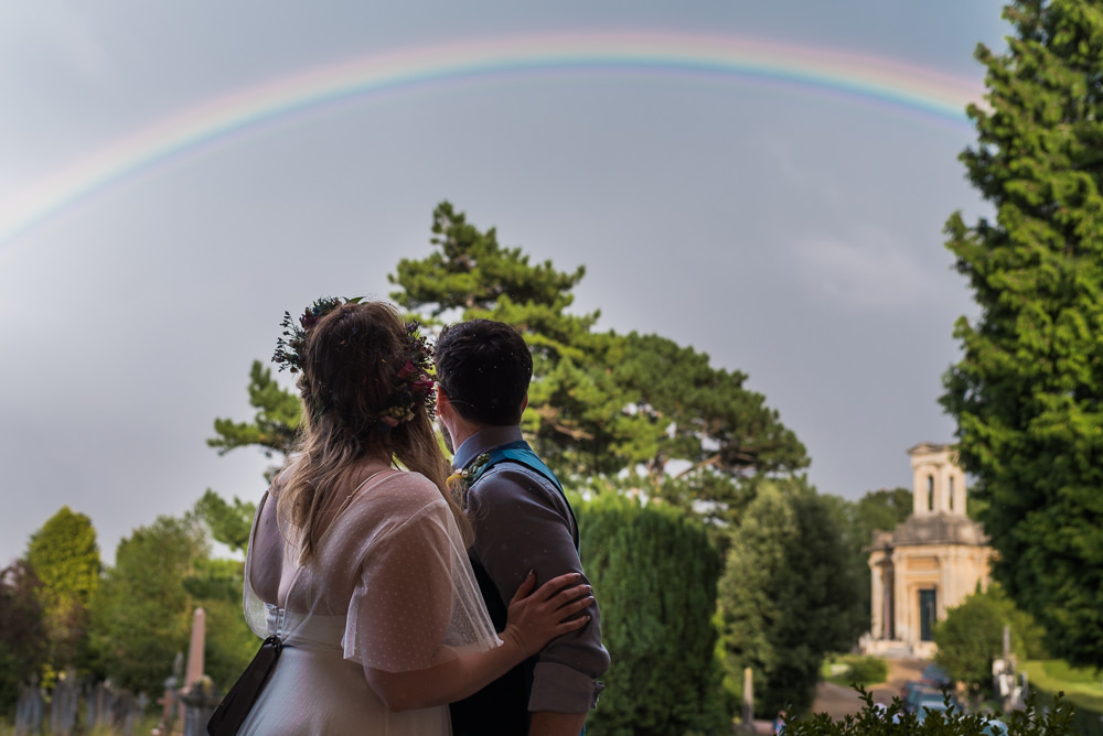 Rainbow Arnos Vale Cemetery Wedding Rob Smith Photographer