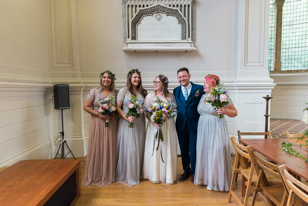 Bridesmaids Bridesmaid Dresses Dress Sequin Bridesman Arnos Vale Cemetery Wedding Rob Smith Photographer