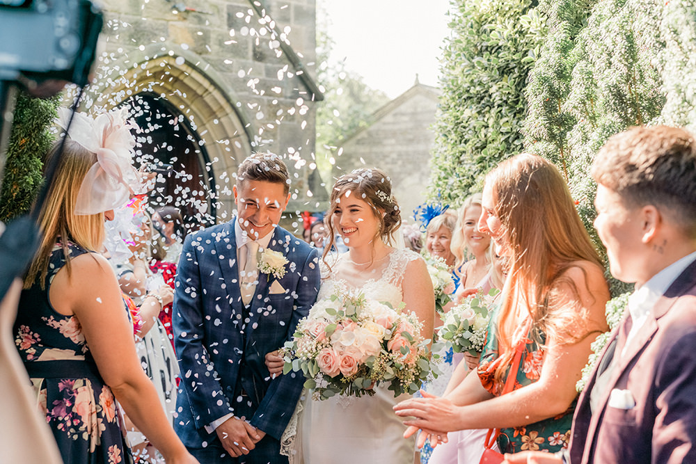 Confetti Beamish Hall Wedding Carn Patrick Photography