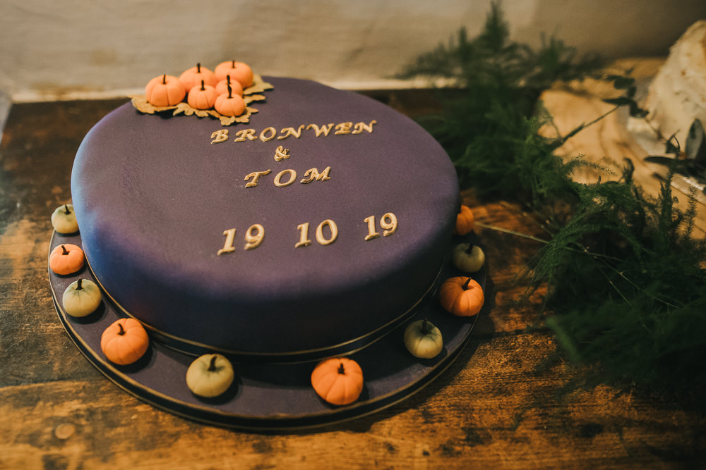Pumpkin Cake Cosy Autumn Wedding Amy Jordison Photography