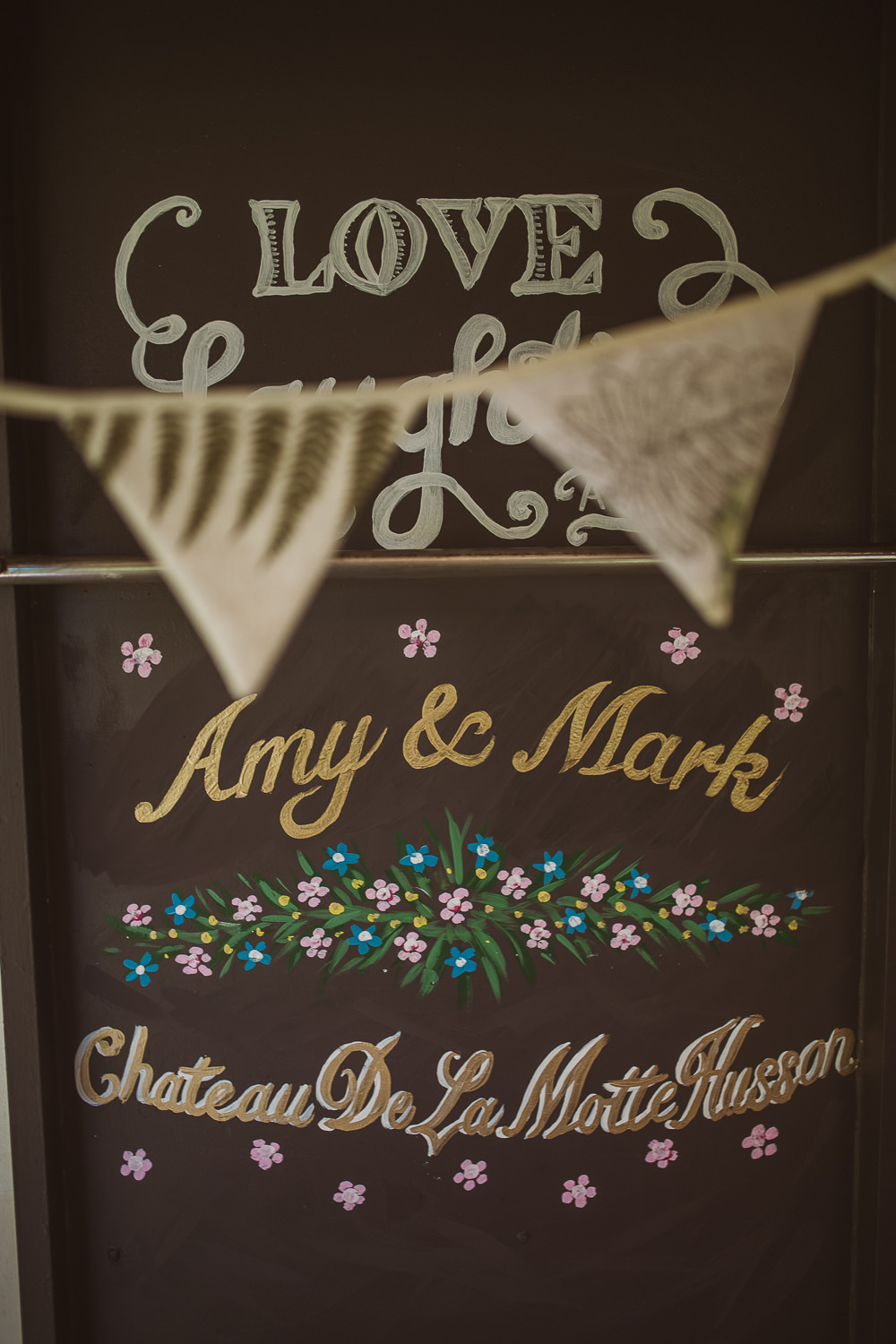 Chalk Board Sign Signage Escape To The Chateau Wedding The Springles