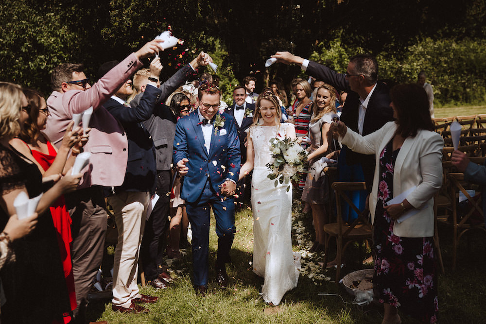 Confetti Throw French Chateau Wedding Red On Blonde Photography