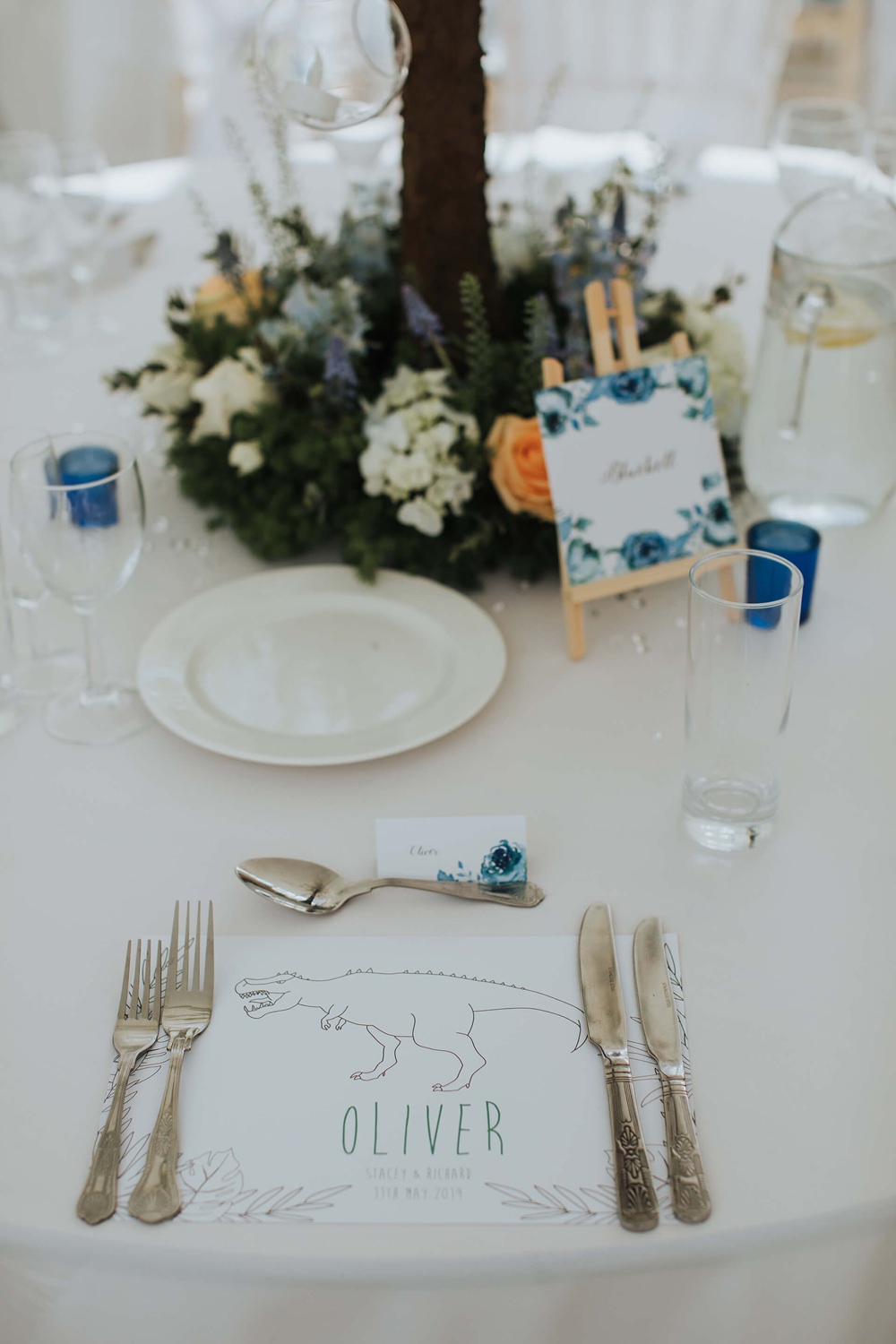 Place Setting Decor Child Kids Children Dinosaur Hayne House Wedding Olegs Samsonovs Photography