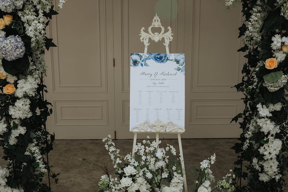 Floral Seating Chart Table Plan Flowers Hayne House Wedding Olegs Samsonovs Photography