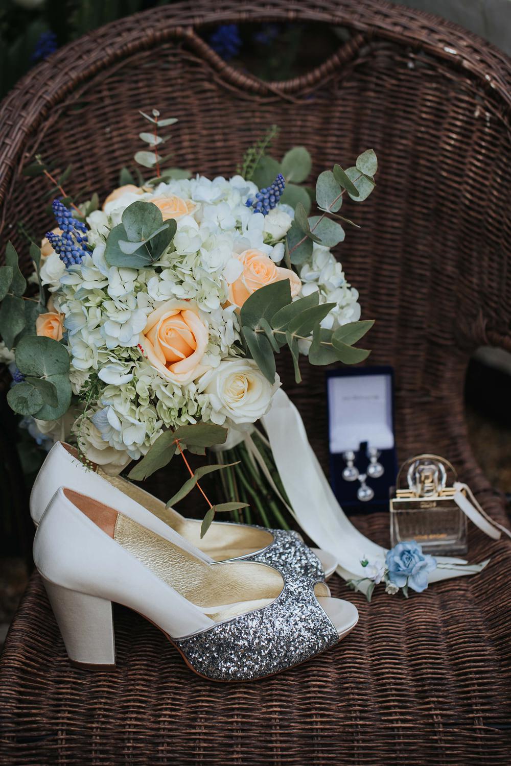 Silver Glitter Shoes Bride Bridal Hayne House Wedding Olegs Samsonovs Photography