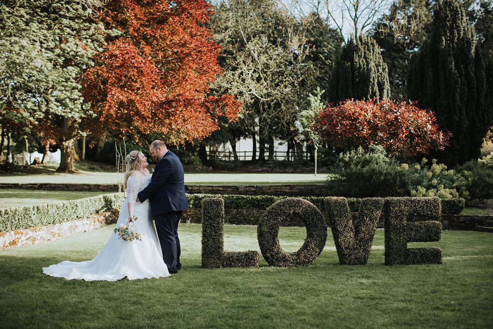 Grass Moss Letters Decor Hayne House Wedding Olegs Samsonovs Photography