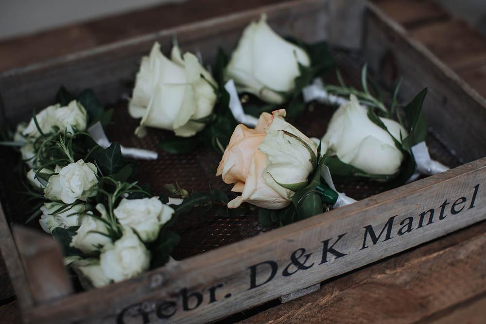 Rose Buttonholes Hayne House Wedding Olegs Samsonovs Photography