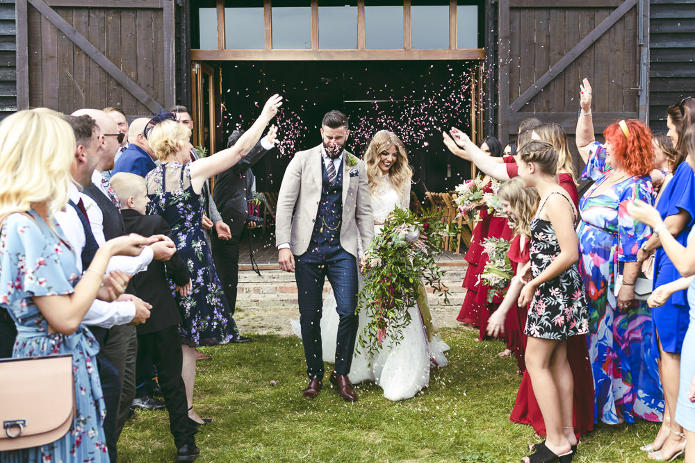 Confetti Kingshill Barn Wedding Sandra Reddin Photography