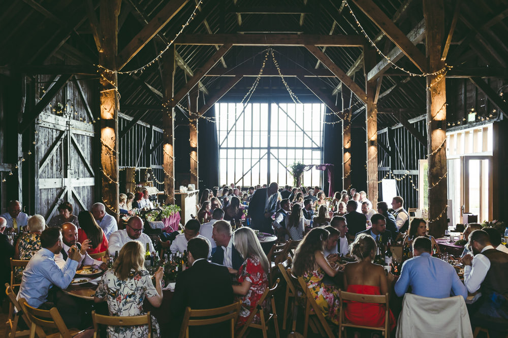 Fairy Light Canopy Kingshill Barn Wedding Sandra Reddin Photography