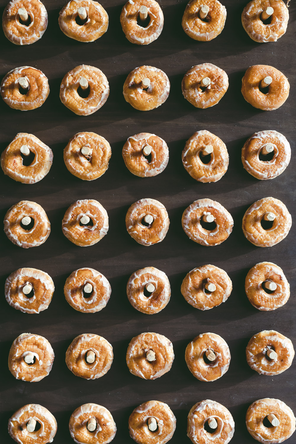 Doughnuts Donut Wall Stand Kingshill Barn Wedding Sandra Reddin Photography