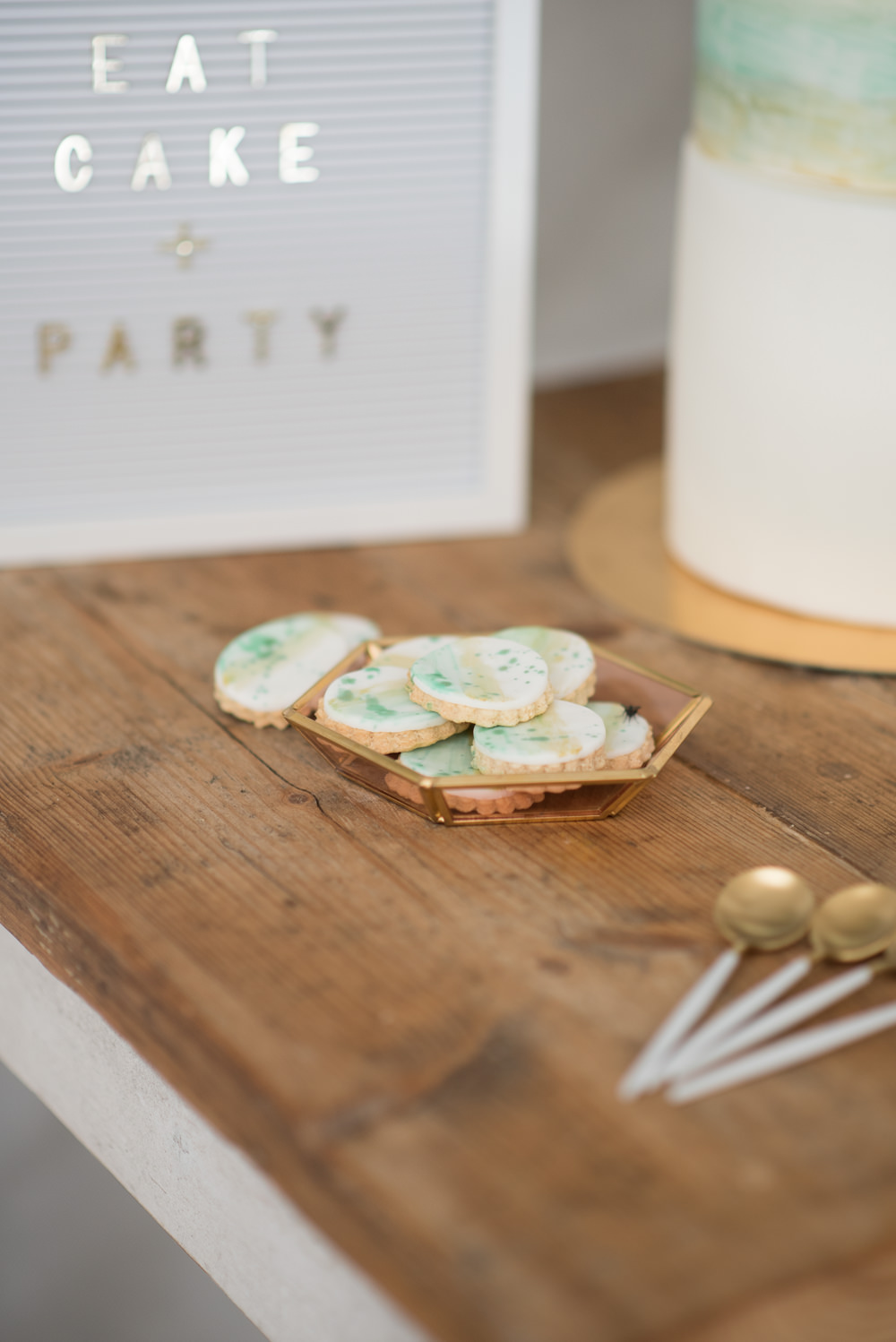 Cookies Dessert Table Minimalist Wedding Ideas Nicola Belson Photography