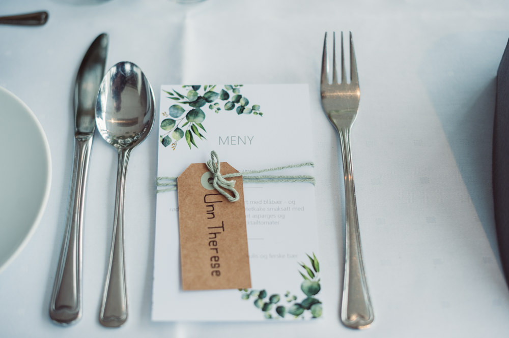 Place Setting Decor Place Name Luggage Tag Norway Wedding Maximilian Photography