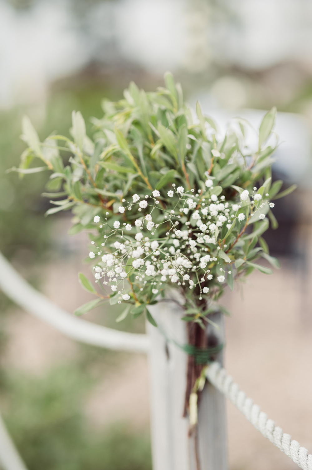 Greenery Pew End Aisle Ceremony Decor Flowers Norway Wedding Maximilian Photography