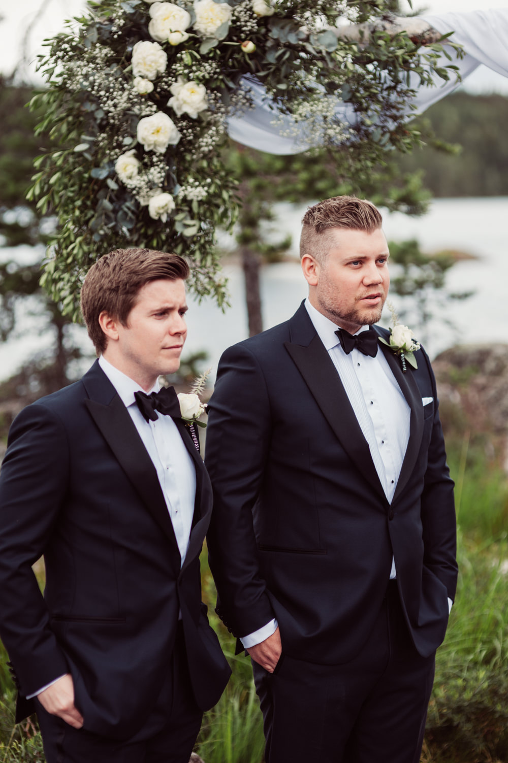 Groom Suit Tux Bow Tie Groomsmen Norway Wedding Maximilian Photography