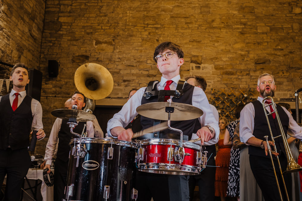 Brass Band Oakwell Hall Wedding Jenna Kathleen Photographer
