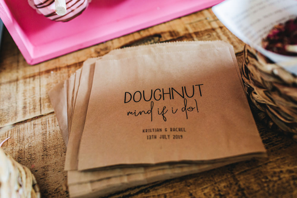 Donut Doughnut Bags Outbuildings Wedding Jessica O'Shaughnessy Photography