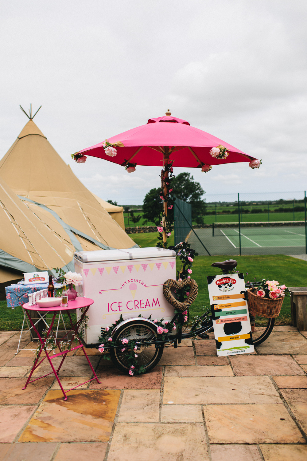 Ice Cream Cart Outbuildings Wedding Jessica O'Shaughnessy Photography