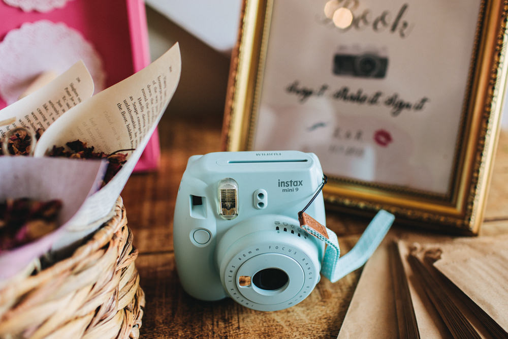 Polaroid Camera Guest Book Outbuildings Wedding Jessica O'Shaughnessy Photography
