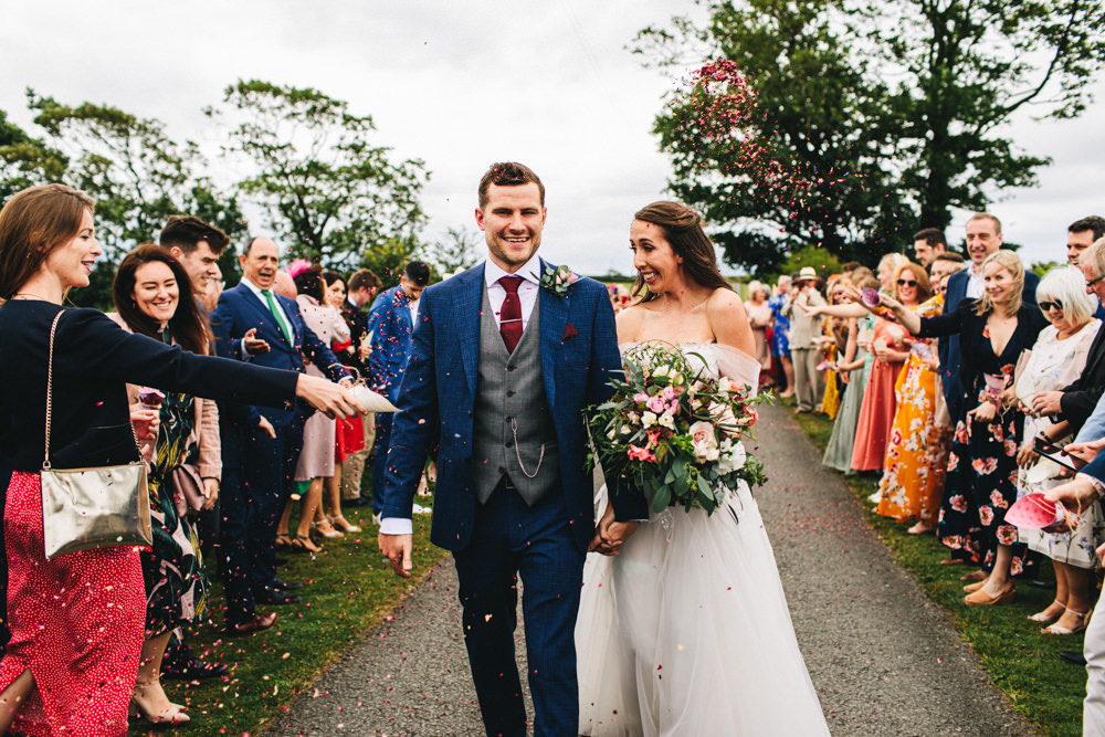 Confetti Throw Outbuildings Wedding Jessica O'Shaughnessy Photography