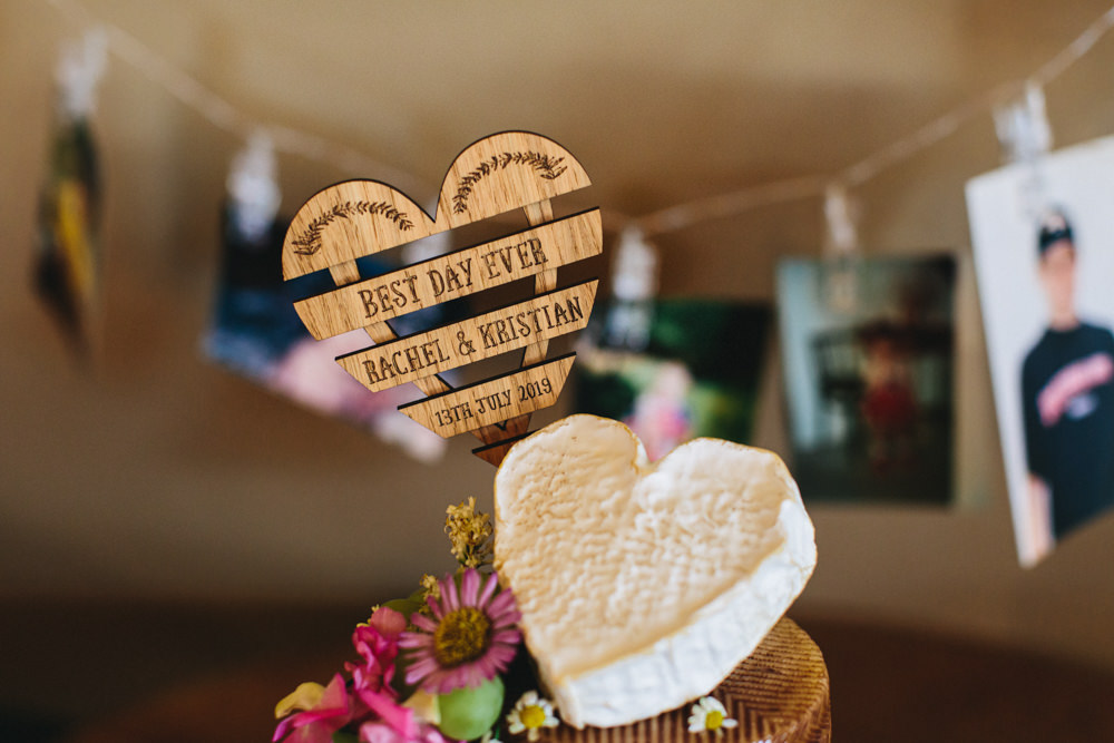 Heart Cake Topper Outbuildings Wedding Jessica O'Shaughnessy Photography
