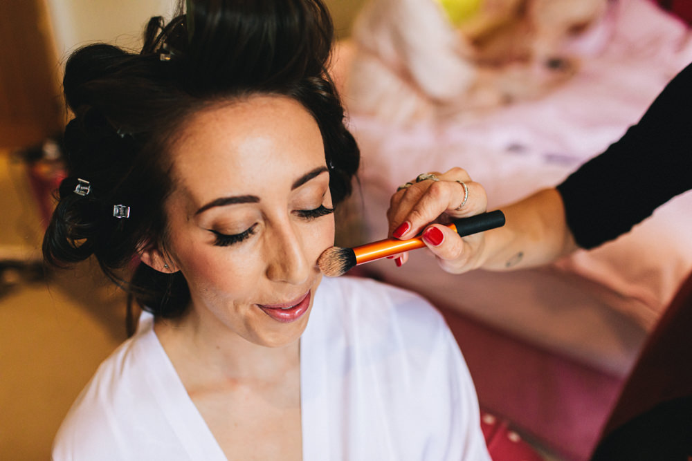 Bride Bridal Make Up Outbuildings Wedding Jessica O'Shaughnessy Photography