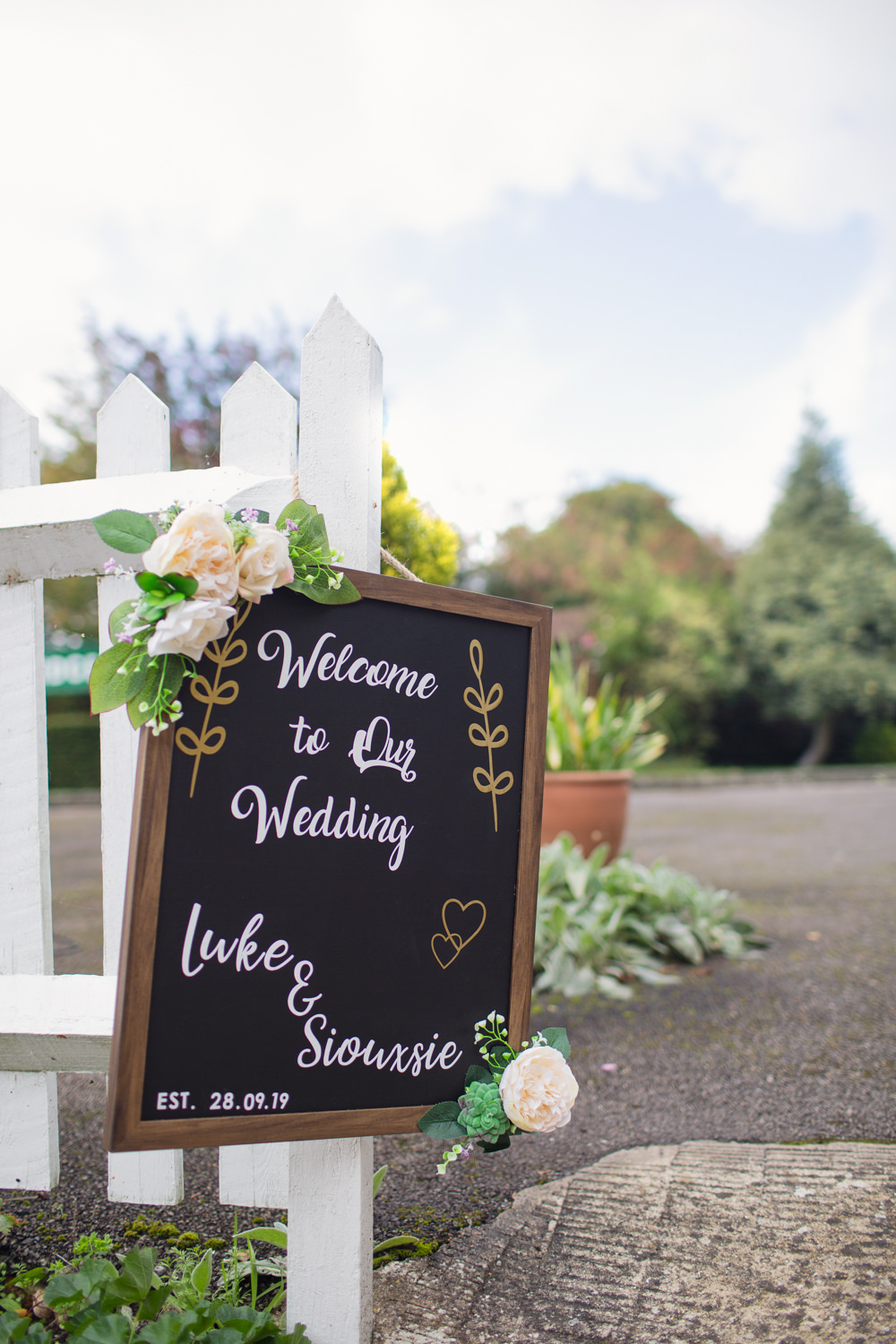 Welcome Sign Signs Signage Chalk Board Railway Station Wedding Cotton Candy Weddings
