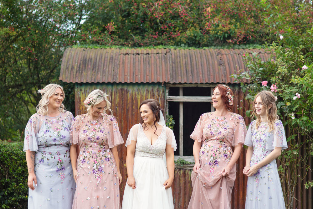 Bridesmaid Dress Bridesmaids Dresses Pink Lilac Floral Embroidered Railway Station Wedding Cotton Candy Weddings