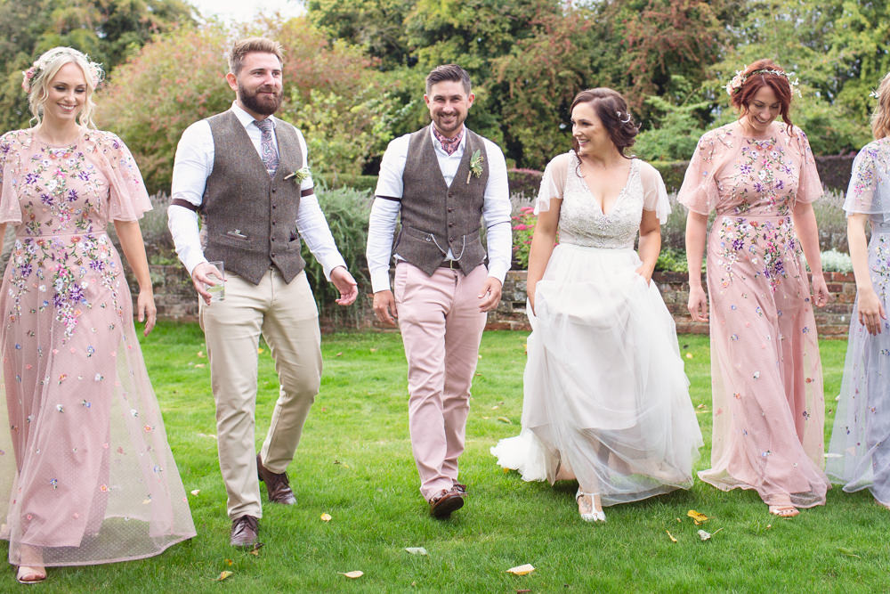 Groom Suit Tweed Waistcoat Pink Trousers Chinos Cravat Railway Station Wedding Cotton Candy Weddings