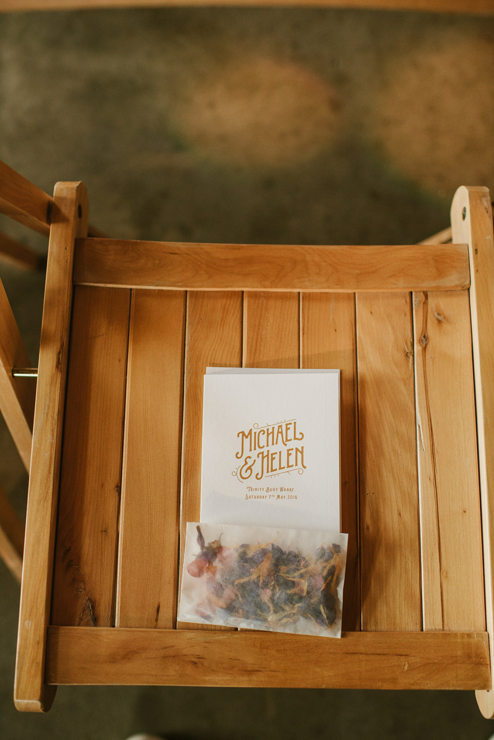 Confetti Envelopes Riverside London Wedding Ellie Gillard Photography