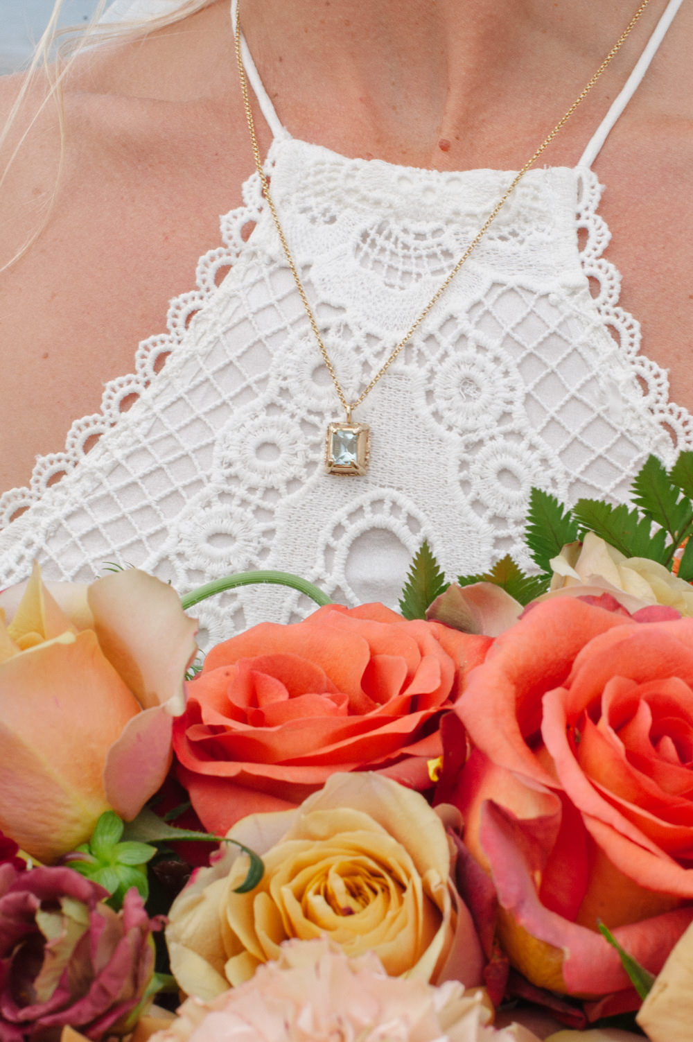 Bride Bridal Necklace Rock Wedding Cornwall Robin Studios
