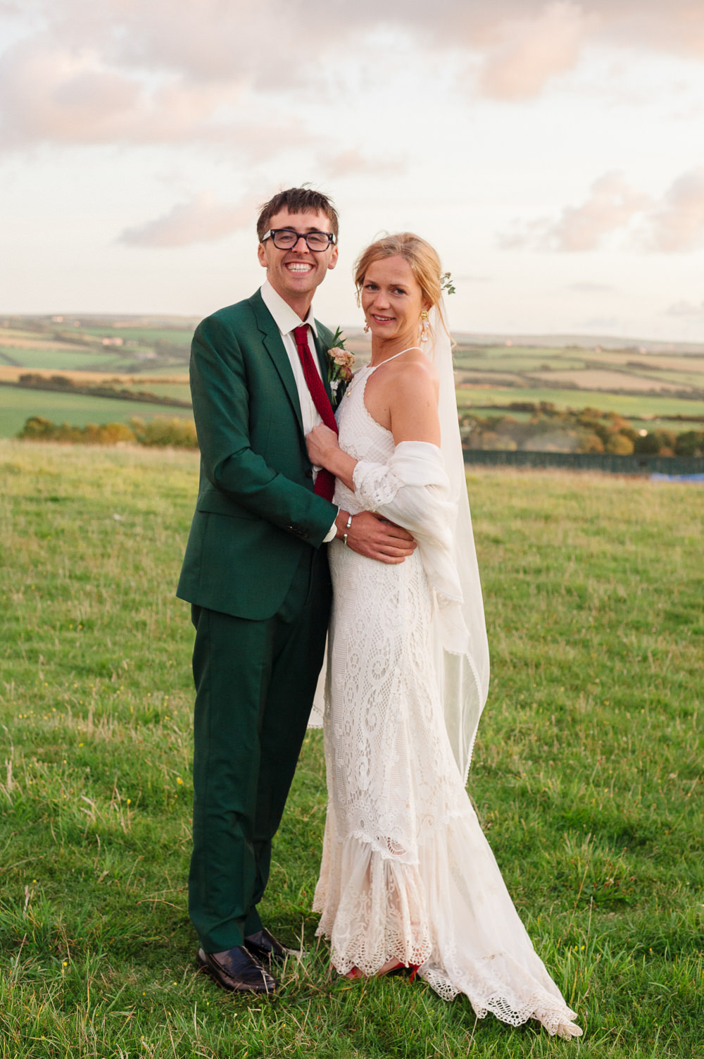 Bride Bridal Dress Gown Spell & The Gypsy Collective Crochet Strappy Rock Wedding Cornwall Robin Studios