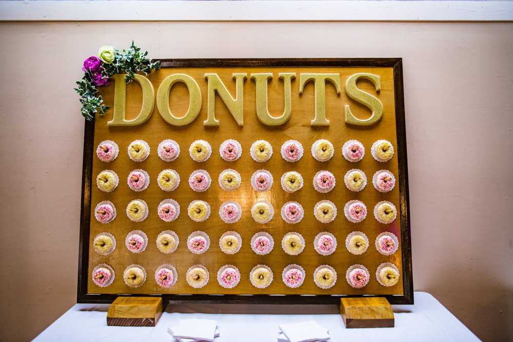 Donut Wall Safari Park Wedding Jonny Barratt Photography